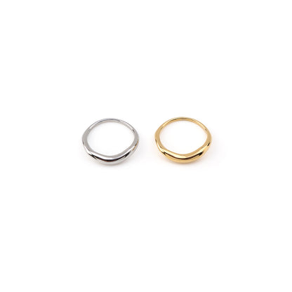 Anel Numerado Simples Dourado ou Prateado