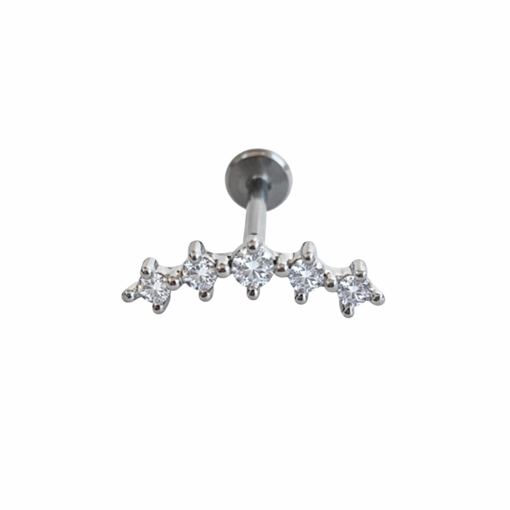 Piercing Mini Brilhantes Dourado ou Prateado