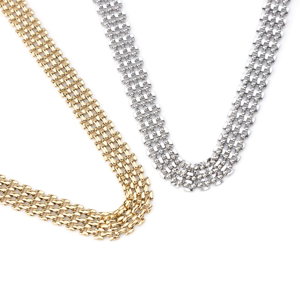 Colar Corrente Fechada Dourado ou Prateado