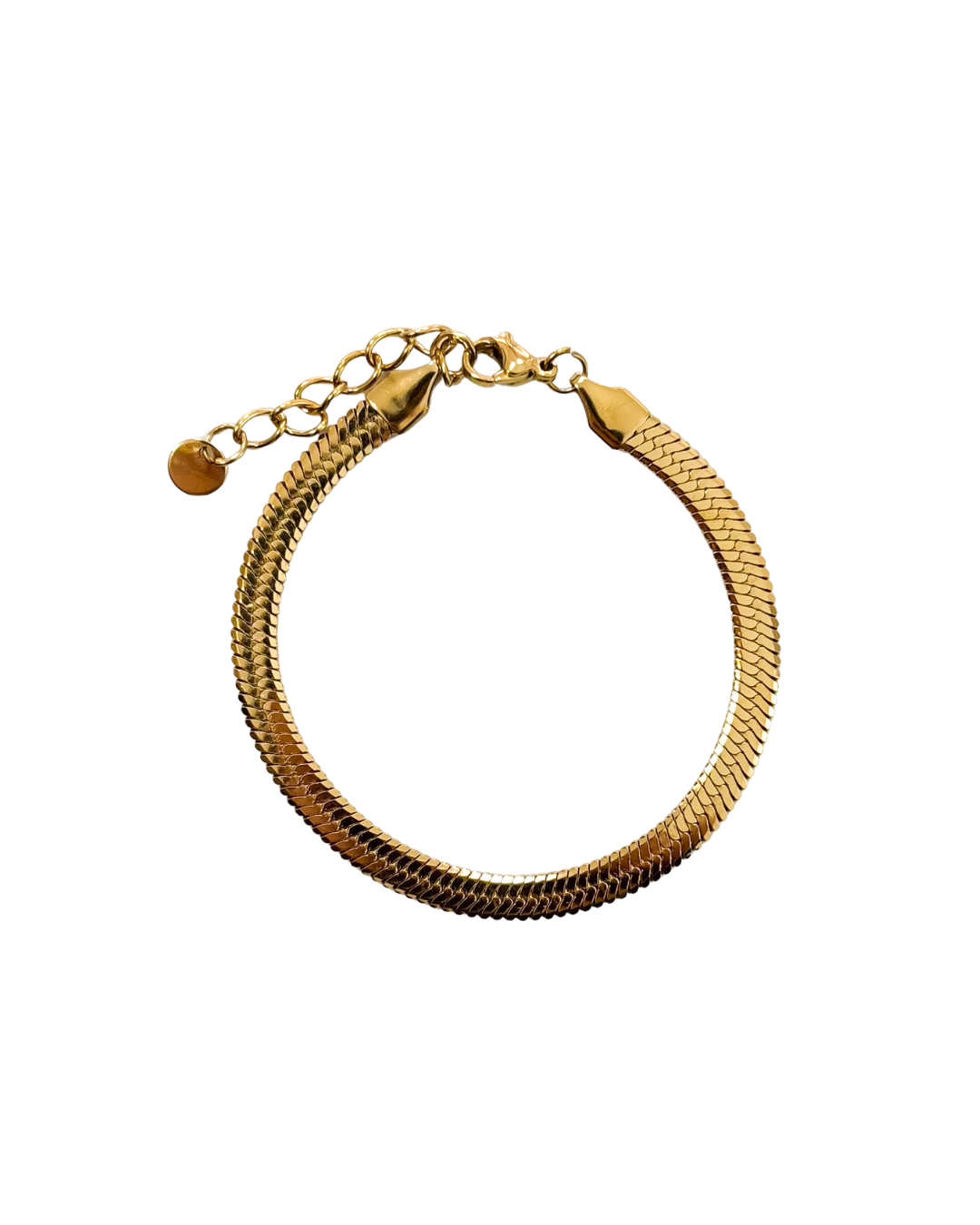 pulseira snake dourada aço inoxidável 316l