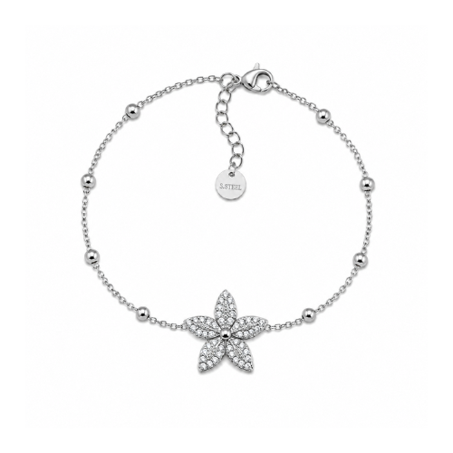 Pulseira Estrela Brilhantes Dourado ou Prateado