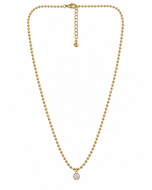 Colar Ponto de Luz Dourado ou Prateado