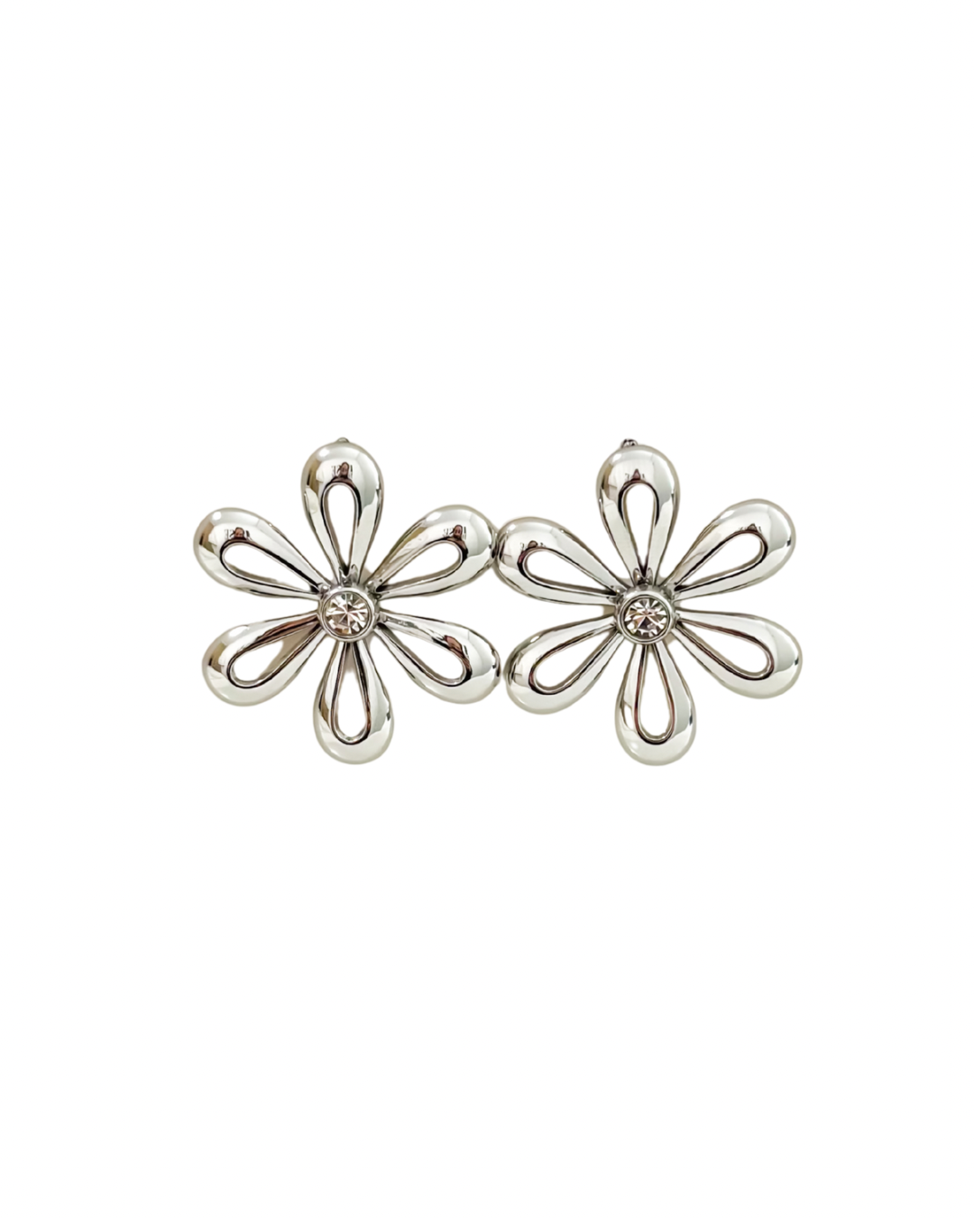 Brincos Pure Daisy Prateado