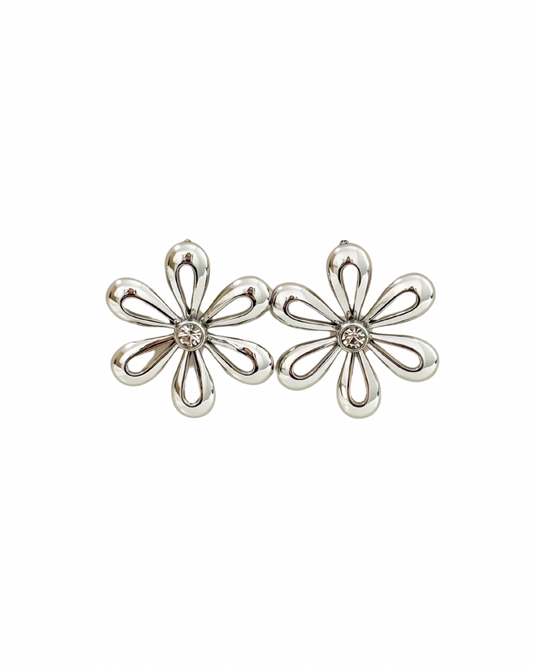 Brincos Pure Daisy Prateado