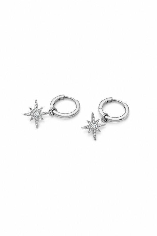 Brincos Estrela Prateado