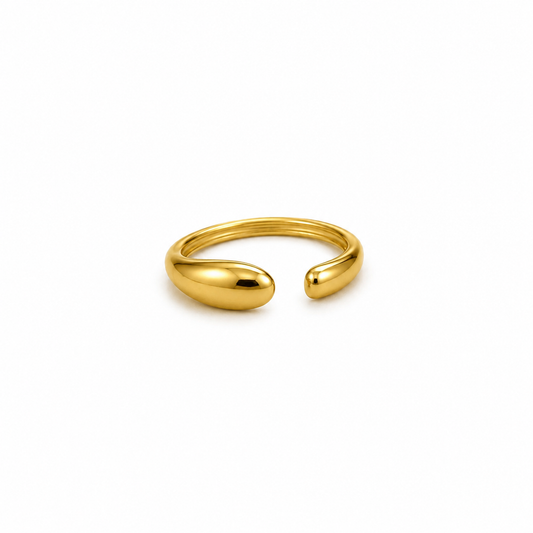Anel Ajustável Simples Dourado