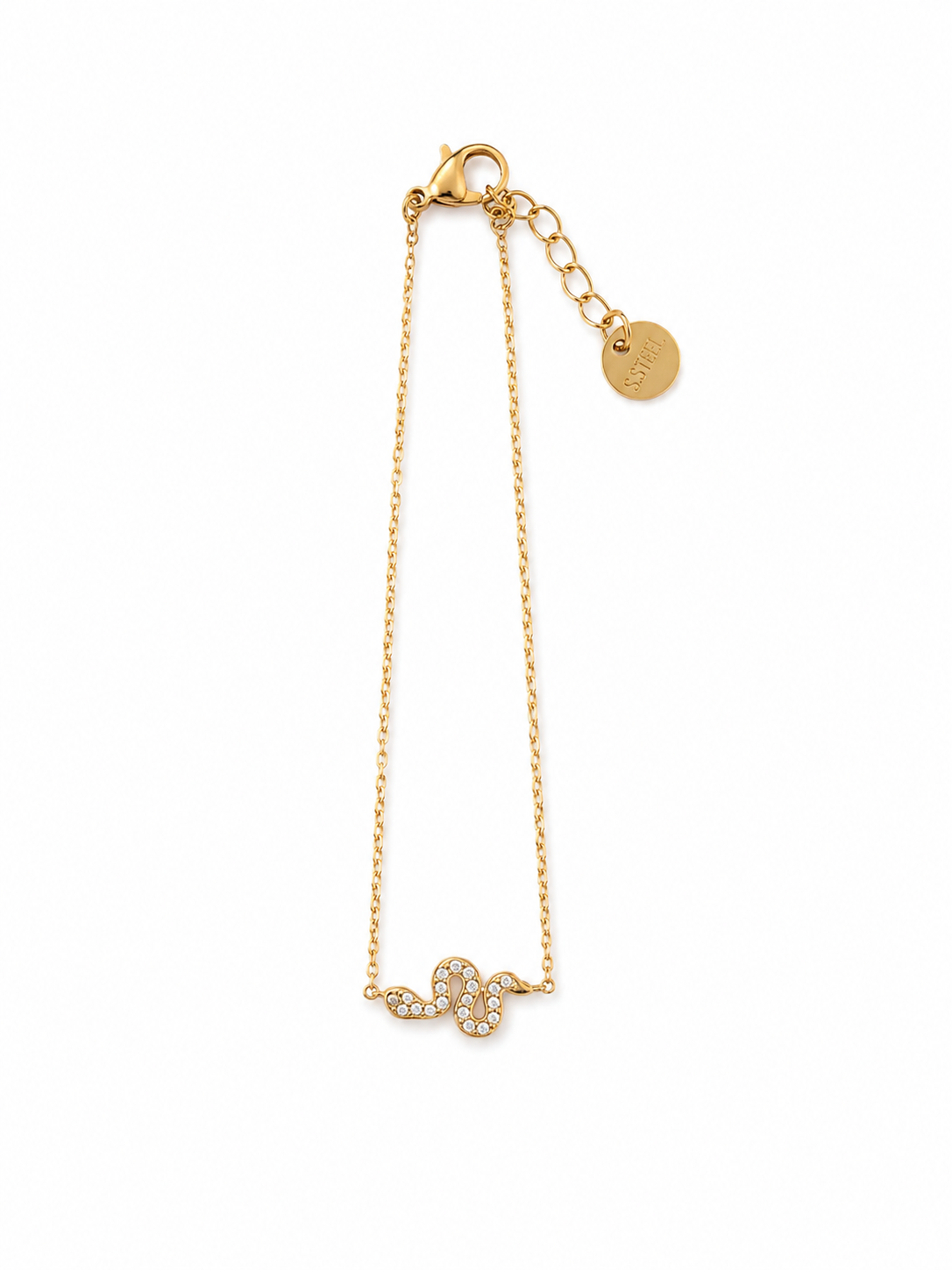 Pulseira Mini Serpente Dourado ou Prateado