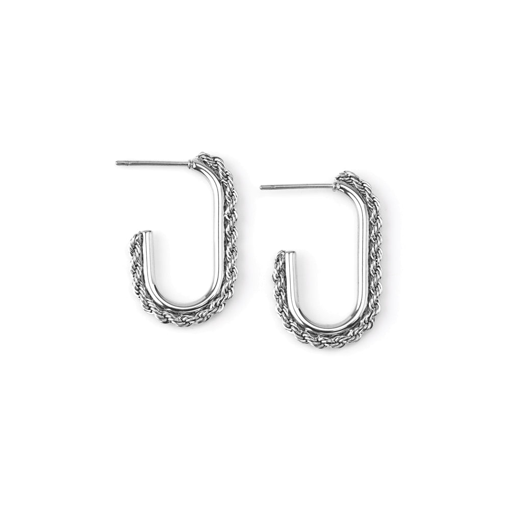 Brincos Malha Torcida Dourado ou Prateado