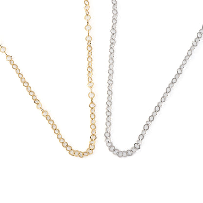 Colar Círculos Dourado ou Prateado