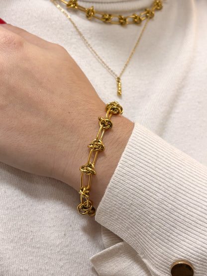 Pulseira Nós Dourado