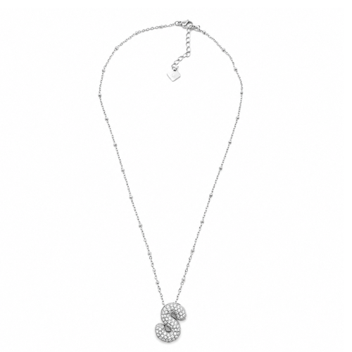 Colar Inicial Bubbles Brilhantes Dourado ou Prateado