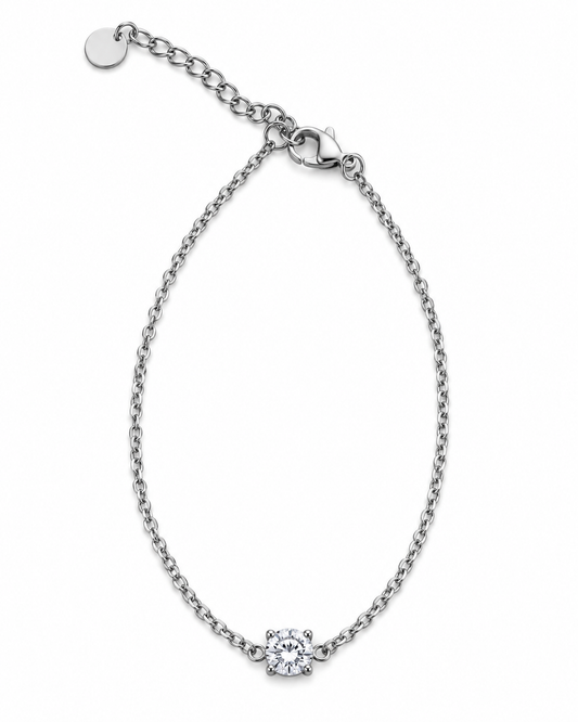 Pulseira Ponto de Luz Prateado