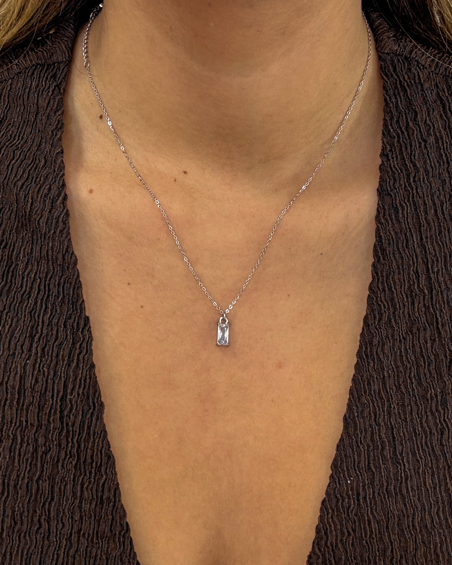 Colar Light Point Prateado