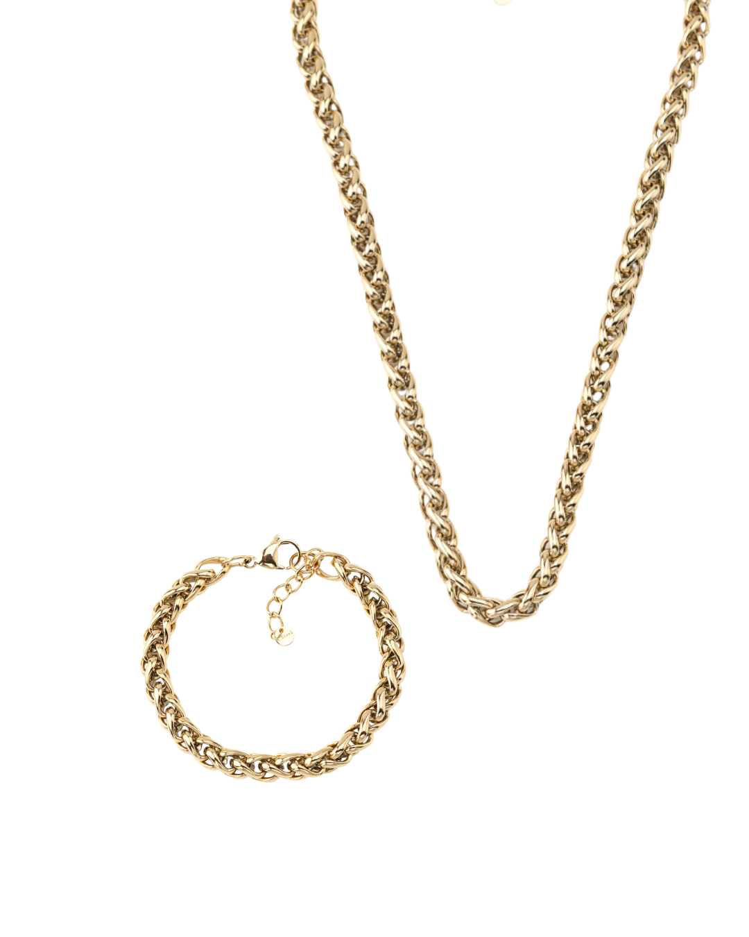 Conjunto Entrelaçado Dourado ou Prateado