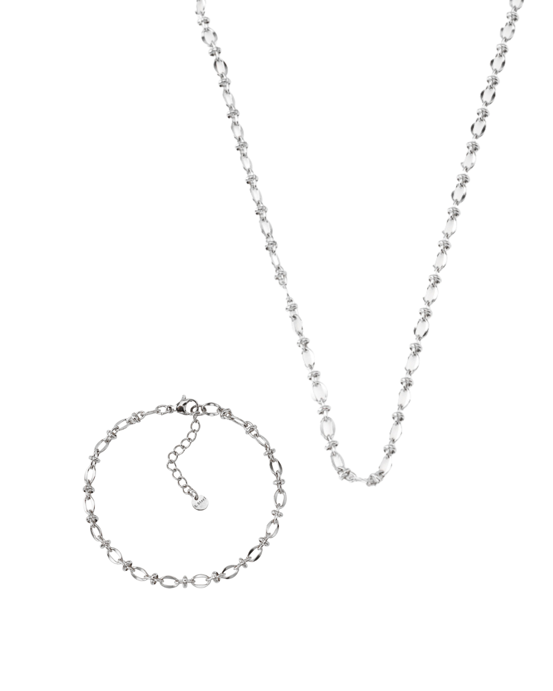 Conjunto Mini Nós Dourado ou Prateado