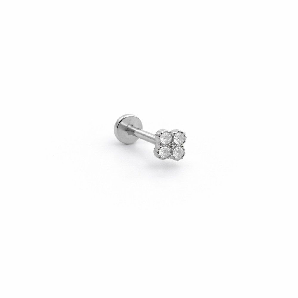 Piercing Mini Flor Dourado ou Prateado