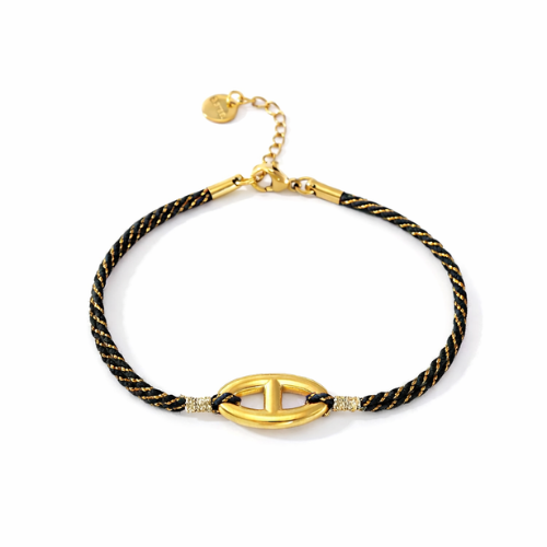 Pulseira Cordão e Aço Colorida