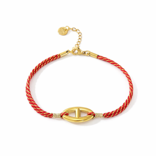 Pulseira Cordão e Aço Colorida