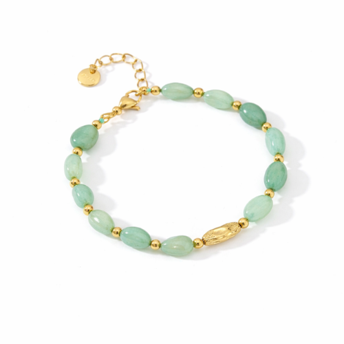 Pulseira Pedras Coloridas Dourado