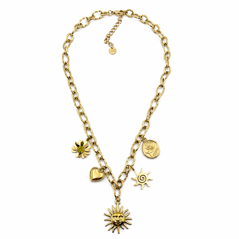 Colar Sol Dourado