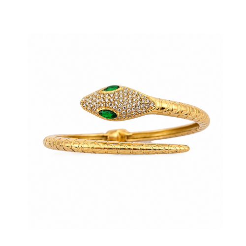 Pulseira Escrava Cobra Dourado ou Prateado