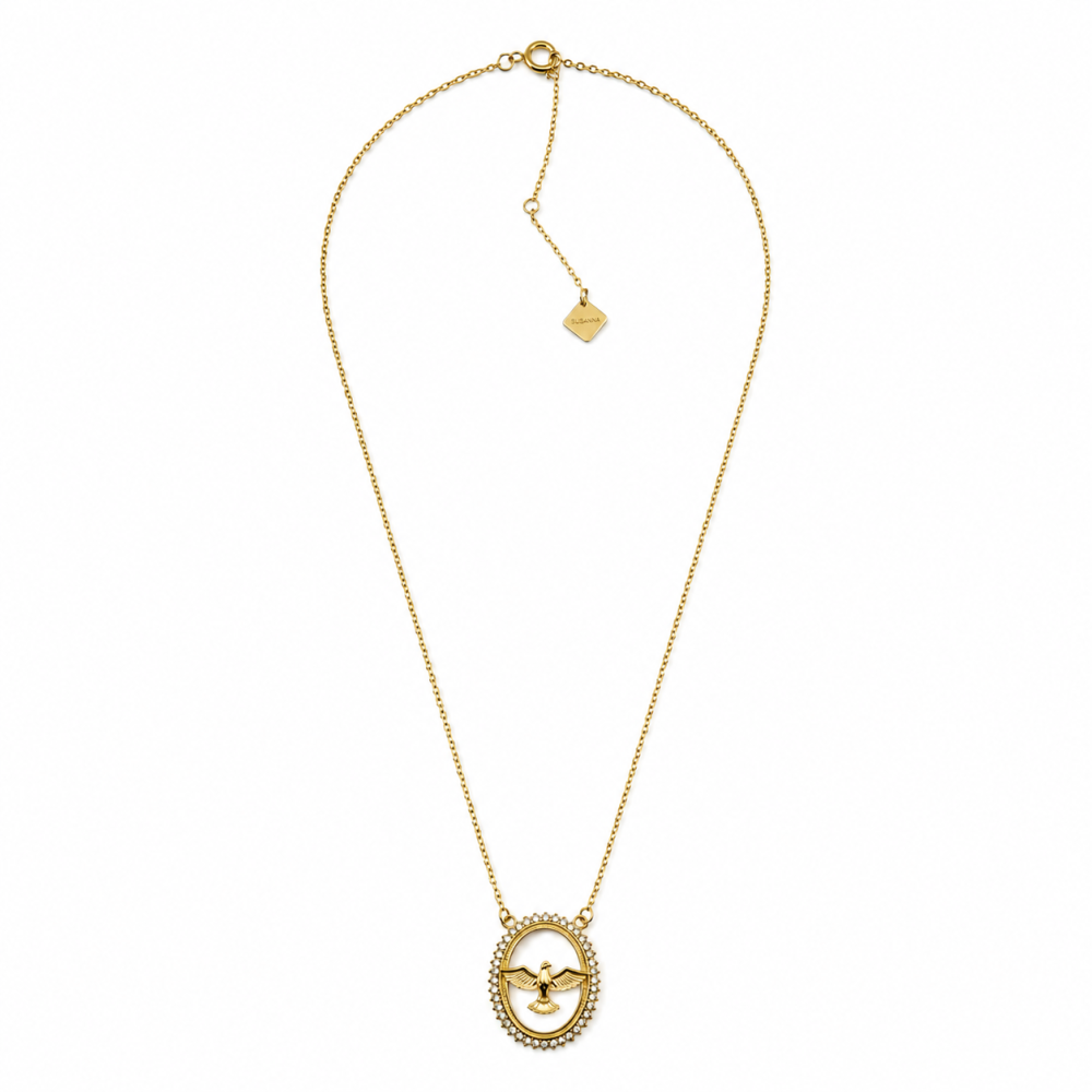 Colar Espírito Santo Dourado ou Prateado
