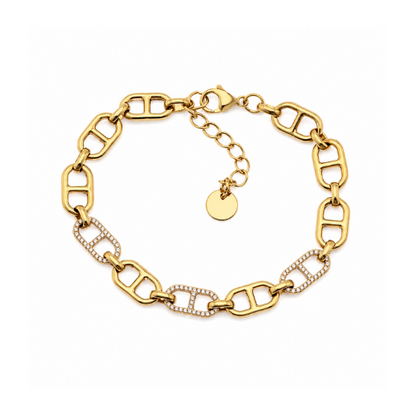 Pulseira Elos Pequenos Dourado ou Prateado