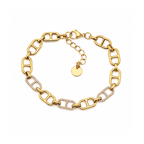 Pulseira Elos Pequenos Dourado ou Prateado