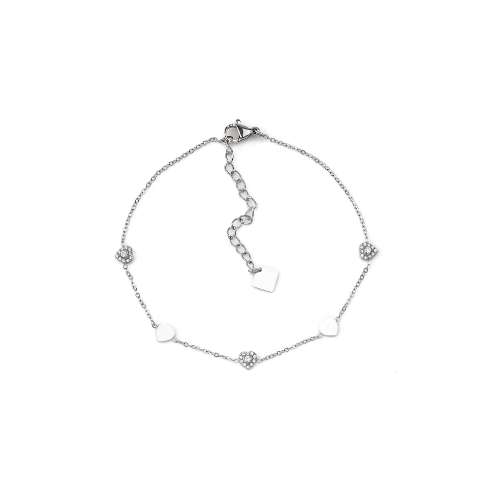 Pulseira de Pé Pendentes Dourado ou Prateado
