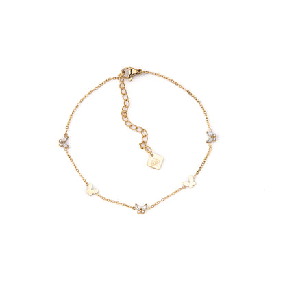 Pulseira de Pé Pendentes Dourado ou Prateado