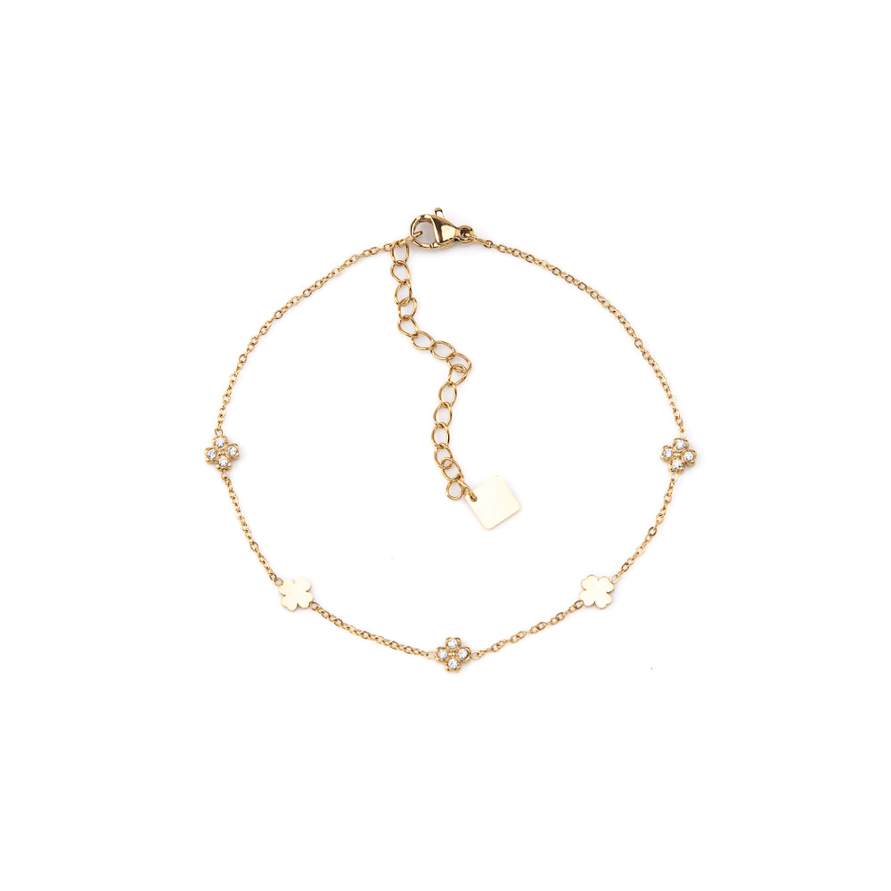 Pulseira de Pé Pendentes Dourado ou Prateado