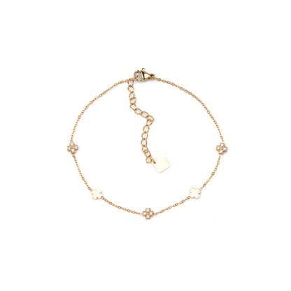 Pulseira de Pé Pendentes Dourado ou Prateado