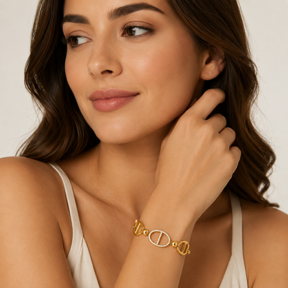 Pulseira Elos Corrente Dourado ou Prateado