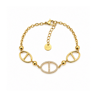 Pulseira Elos Corrente Dourado ou Prateado