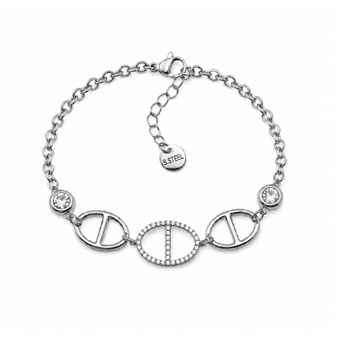 Pulseira Elos Ponto de Luz Dourado ou Prateado