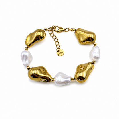 Pulseira Pérolas Dourado