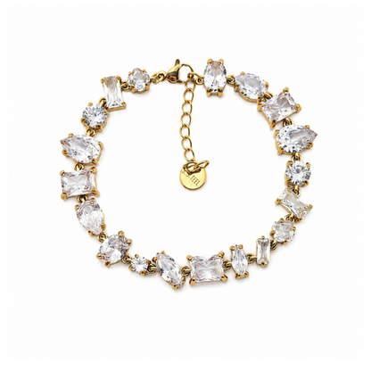Pulseira Brilhantes Dourado ou Prateado