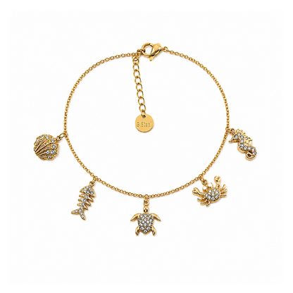 Pulseira Tartaruga Dourado