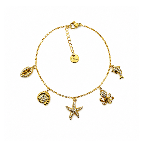 Pulseira Estrela do Mar Dourado