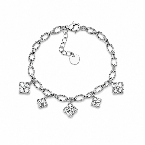 Pulseira Trevos Corrente Dourado ou Prateado