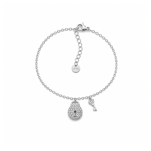 Pulseira Cadeado Dourado ou Prateado
