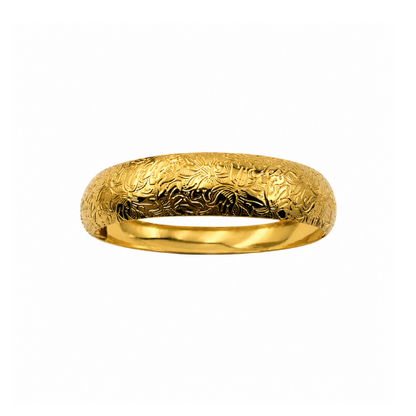 Pulseira Rija Trabalhada Dourada ou Prateado