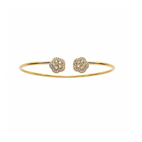Pulseira Escrava Trevos Dourado ou Prateado