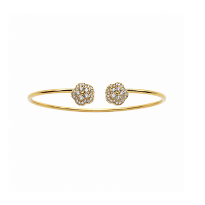 Pulseira Escrava Trevos Dourado ou Prateado