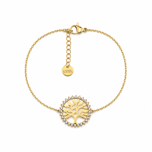 Pulseira Árvore da Vida Dourado ou Prateado