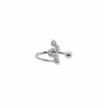 Earcuff Serpente Dourado ou Prateado
