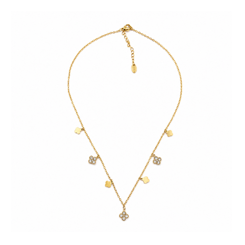 Colar Pendentes Trevo Dourado ou Prateado