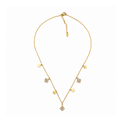 Colar Pendentes Trevo Dourado ou Prateado