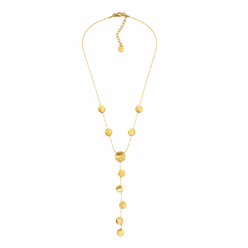Colar Gravata Bolinhas Dourado ou Prateado