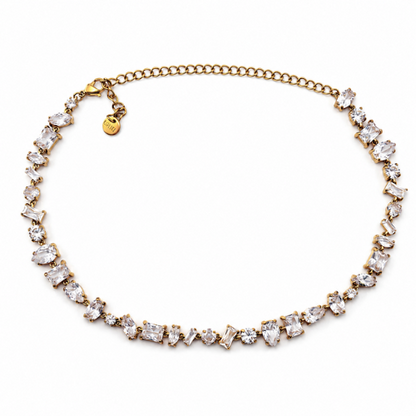 Colar Brilhantes Dourado ou Prateado